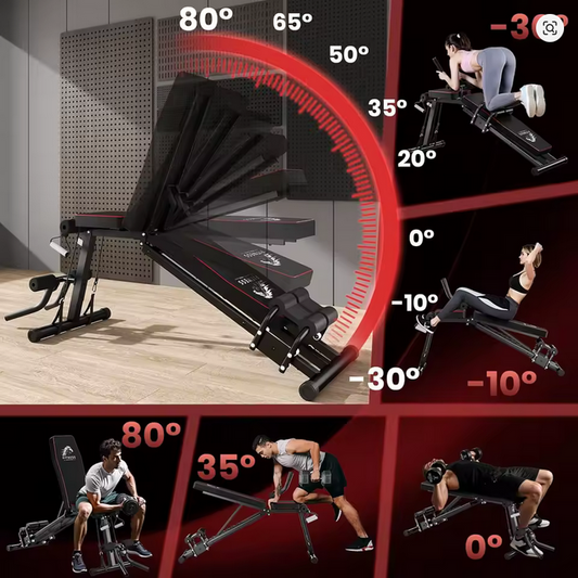 Banc de Musculation Réglable – Entraînement complet, à domicile